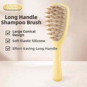 Scalp Massaging Long Handle Hair Washing Brush