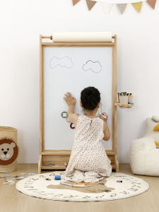 XIAOHUAMEIMEI | Magnetic Dustless Two-sided Whiteboard Blackboard For Kids