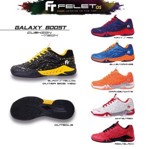 Felet Galaxy Boost Sepatu Badminton Felet Galaxi Boost Terbaru FREE BANYAK - Sepatu Bulu Tangkis Felet