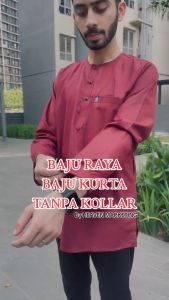 BAJU KURTA / BAJU RAYA / KURTA LELAKI DEWASA ***LEHER BULAT*** !!!KAIN SEJUK COTTON!!!