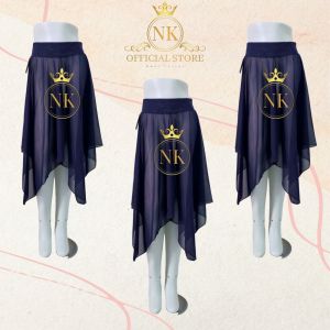 Rok Zigzag Bahan Tile - Rok Flare Simetris - Line Dance - Belly Dance - Salsa - Zumba