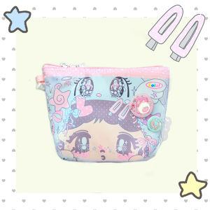 LOLA DESIGN | Japanese Stripe Dots Cute Portable Cosmetics Bag
