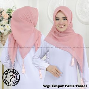 HIJAB SEGI EMPAT PARIS TASSEL (Best Quality)