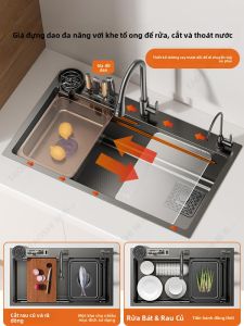TAOSHI | Chậu Rửa Bếp Inox Đa Năng Kích Thước Lớn Một Hố