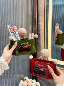 Giá Treo Tường Bằng Nhựa PET Không Cần Đục Lỗ Giá Để Đồ Phòng Tắm Giá Để Đồ Vệ Sinh Cá Nhân Giá Để Đồ Góc Phòng Tắm