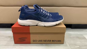 Giày chạy bộ Skechers relaxed Ingram Streetway cho nam màu Navy