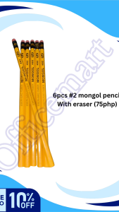 #2 mongol pencil original with eraser 3pcs / 6pcs