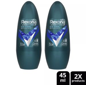 REXONA MEN DEODORANT ISI 2 PCS ICE COOL ROLL ON Pria segar