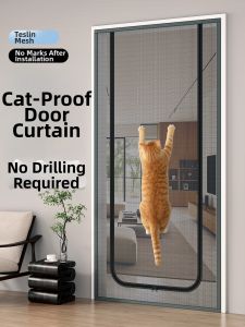 SPORUNTAMED | Cat-Resistant Anti-Mosquito Curtain Door