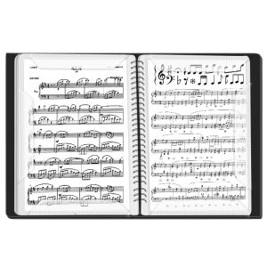 Transparent Music Score Clip Piano Specific Non-Glare Modifiable A4 File Folder for Music Score Storage And Display