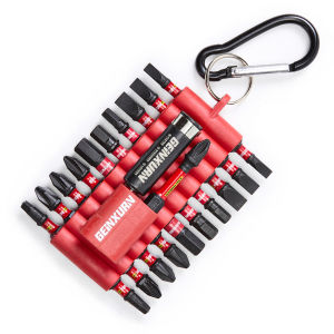 Geinxurn 22PCS Mixed Magnetic S2 Steel Multi Cross Driver Bits(HEX/SLOTTED/PH2/PZ2SQ2) and Bit Holder with Organizer Sleeve