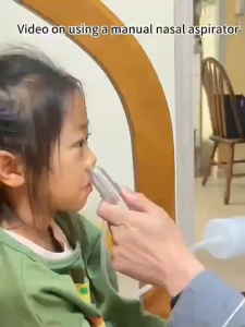 🔥Shipment from Malaysia🔥Infant Gentle Nasal Cleansing Kit - Gentle Hand-Pull Aspirator with Silicone Tube for 0-3 Years