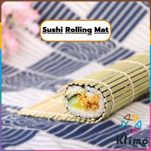 KLIMO Sushi Rice Rolling Roller Bamboo DIY Maker Sushi Mat Cooking Tools 24cmX24cm