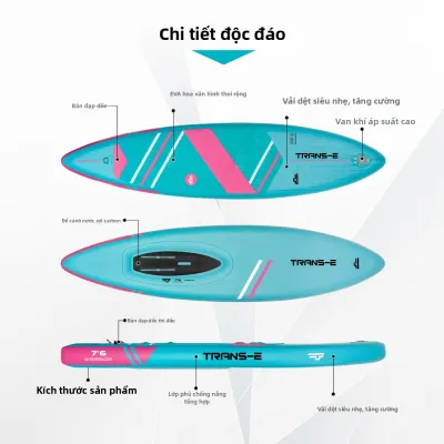 TRANS-E | Bảng Chèo SUP Phao Bơi Đa Năng