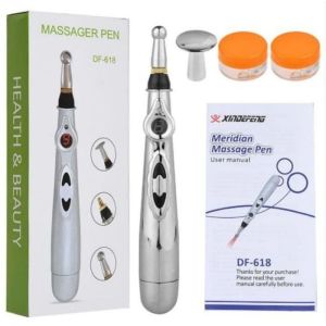 [ PROMO CUCI GUDANG ] Pen Akupuntur Elektrik Magnet Laser Therapy Original Tenaga Baterai Alat Terapi Kesehatan Pena Ajaib Smart Akupuntur Listrik Kaki Kepala Meridian Energy Pijat Refleksi Badan Pegal Massager Pen DF-618 Pulpen Electric Acupunture Modern