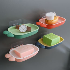 Hộp Đựng Xà Phòng Treo Tường Màu Tương Phản Hộp Đựng Xà Phòng Kiểu Rễ Cà Rốt Hộp Đựng Xà Phòng Bằng Nhựa Chống Thấm Nước Cho Phòng Tắm