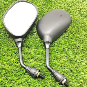 กระจกมองหลังเดิม JR120MATE111RAINBOW (ขาดำ)ขนาดเกลียว10มิล เลนส์ไม่หลอกตา(ราคาต่อคู่)