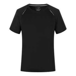 Womens Fitness Sport T-Shirt Breathable Short Sleeve Running Quick Dry round Neck Loose Fit Summer Clothing Polyester