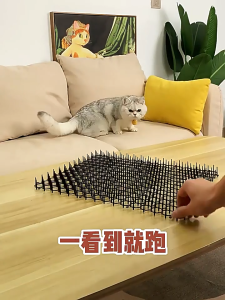 Animal Repellent Mat Cat Dog Spike Pad Anti Climb Fence Wall Protection Humane Pet Control Berduri Plastik