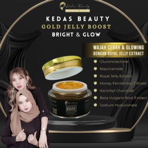 (PROMO) GOLD JELLY BOOST BRIGHT GLOW KEDAS BEAUTY ORIGINAL BPOM