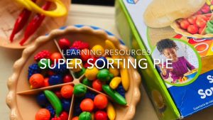 GM Kids 3-7 ของเล่นเสริมพัฒนาการ พัฒนากล้ามเนื้อมือ Super Sorting Pie (Learning Resources) SM0007 - ของแท้ USA
