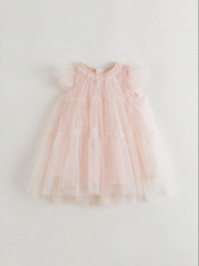 Marc&Janie | Baby Girl Flutter Sleeve Mesh Cake Dress Princess Summer Dress