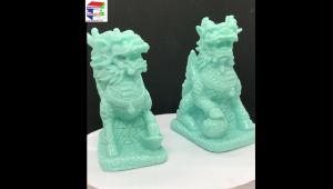 Cặp tượng Kỳ lân phong thủy kỳ lân trấn trạch trừ tà (nhiều màu sắc) cao 12cm. trang trí tiểu cảnh bonsai ghép lũa để bàn trà phòng khách bàn làm việc trên ô tô…