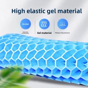 MONLEYTA | German Gel Seat Cushion Summer Breathable Silicone Cooling Pad Anti Slip Car Chair Pad Heat Dissipation Seat Pad For Long Time Sitting