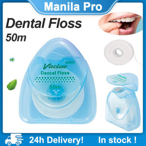 Dental Floss 50M Portable Dental Care For Oral Clean Effective Plaque Removal Teeth&Gum Protection Essential Woven Dental Floss Assorted Floss Starter Kit Dentist Designed