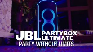 JBL PartyBox Ultimate Massive Party Speaker | Multi-Dimensional Dynamic Lightshow | Sturdy Wheels | IPX4 | Multi-Speaker Connection | Dual Mic and Guitar Inputs | Self Tuning
