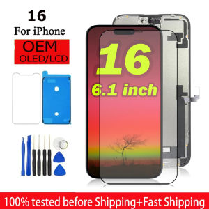 OLED Pantalla For IPhone 16 LCD Display Touch Digitizer Assembly With 3D Touch For IPhone 16 A3081 A3286 A3288 LCD Screen