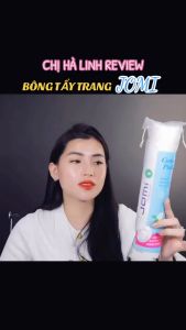 Bông Tẩy Trang Jomi Nhật Bản 120 miếng Bông Tẩy Trang Cotton Tự Nhiên Mềm Mịn Không Gây Xơ Bông Saikou Beauty