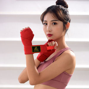 1คู่ ผ้าพันมือนักมวย อุปกรณ์มวยไทย ป้องกันมือเจ็บ Boxing wristband