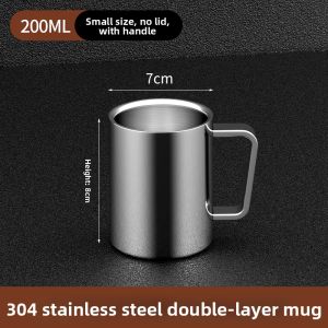 WEIMEIYUAN | 304 Food-Grade Stainless Steel Insulated Mug with Lid and Handle