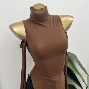 Rewards Korean Style Half Turtleneck off-the-Shoulder Pure Desire Long Sleeves T-shirt Womens All-Matching Slim Fit Slimming Bottoming Shirt Tops 2024