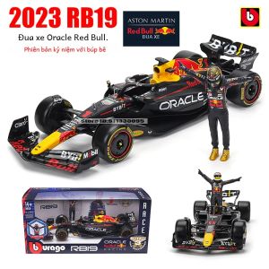 Bburago Tỉ Lệ 1:24 F1 Red Bull Đua Rb19 + Công Thức 1 Hợp Kim Đồ Chơi Mô Hình Xe Verstappen/Perez Diecast Tập Thể Cho độ tuổi 4 +