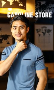 Best Seller!! Kaos Kerah Daun Saku Garis Lengan Pendek - Baju Kaos Berkerah