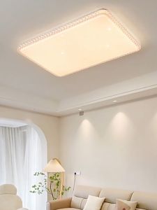 Modern Chandelier Ceiling Light For Living Room Tri Color Crystal Cieling Lamp Panel Lights for Bedroom