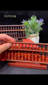 💯天然紫檀木 💯天然黑檀木风水摆件紫檀木算盘🧮13档算盘 精打细算 财富人生 算盘是可移动的 算盘 紫檀算盘 紫檀木算盘 - Lazada