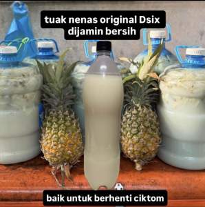 Air tuak nenas original 100% padu