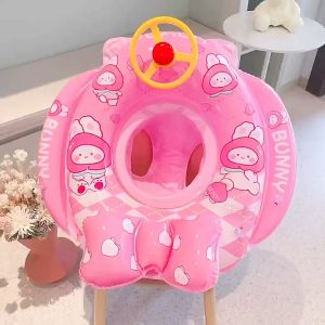 Phao bơi xỏ chân cho bé trai và bé gái có bánh lái họa tiết nghộ nghĩnh phù hợp cho bé từ 1 tuổi đến 6 tuổi