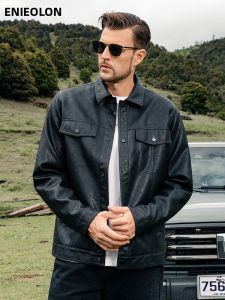 Enjeolon | Leisure PU Leather Biker Jacket