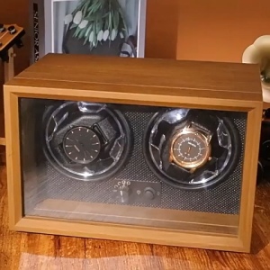 2/4 Slots Automatic Watch Winder Retro Black Walnut Wood Premium Electric Watch Shaker for Mechanical Watches