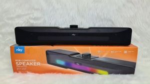 T&G NBY217 Computer Speaker Multi Color Lighting Effect RGB Stereo Sound with USB Plug + 3.5mm jack Sound Bar