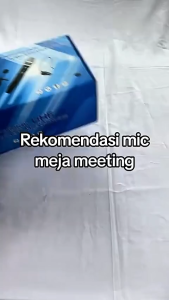 C06 ORI 100% MIC WIRELESS DUAL MEJA MIK GANDA PODIUM WIRELES TABLE DESK UHF ASLI GOSENECK MIX