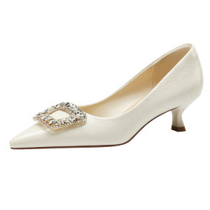 Daphne | Pointed Cat Heel Wedding Pumps Summer Style