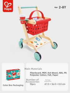 Hape | Educational Pretend Play Shopping Trolley Toy
