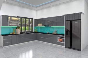 Giải pháp tủ bếp cánh acrylic tập trung vào công năng sử dụng lâu dài đáp ứng nhu cầu sinh hoạt