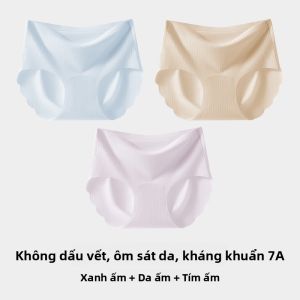 Quần lót MiiOW nữ tam giác cotton kháng khuẩn cỡ lớn thoáng khí không đường may