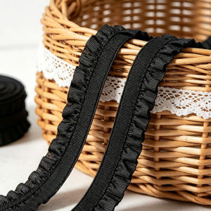 (10 Yards/roll) Width 10mm Elastic Colored Lace Dress Edge Matching Design Girl Style